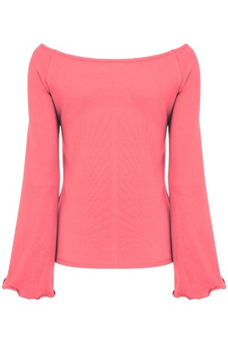 LAURA z długimi rękawami Sunkist Coral tył.jpg