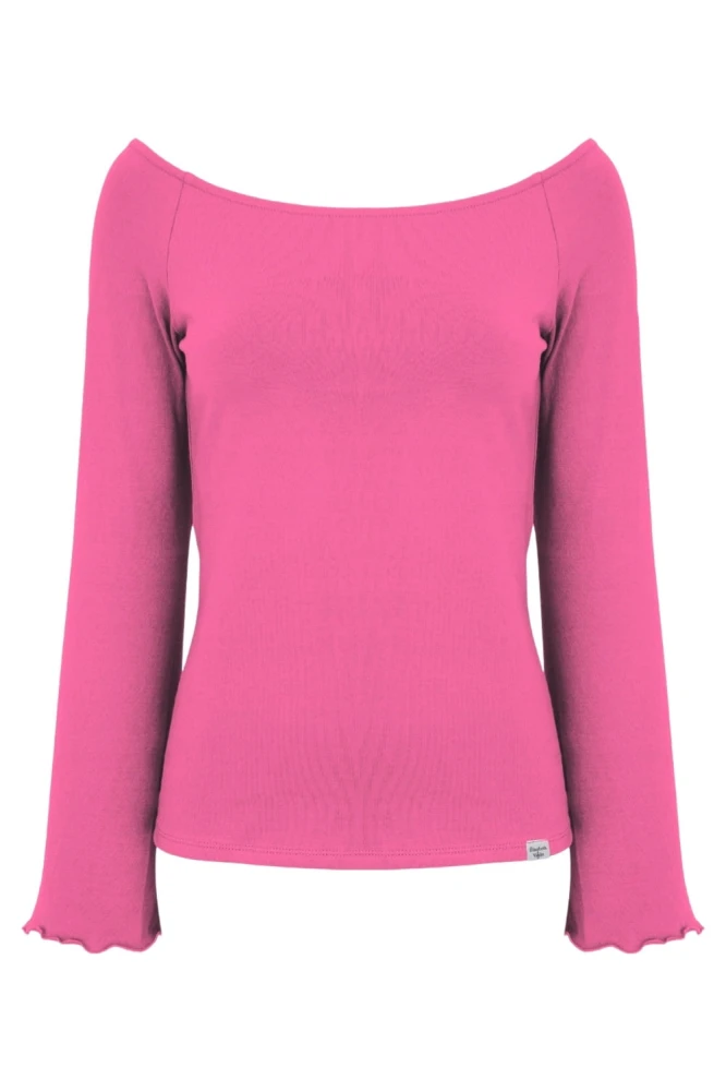 LAURA z długimi rękawami Shocking Pink przód.jpg