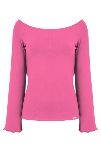 LAURA z długimi rękawami Shocking Pink przód.jpg