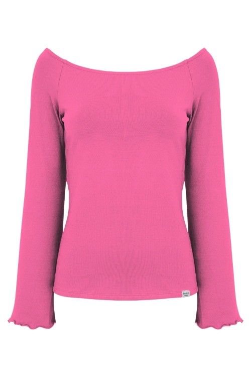 LAURA z długimi rękawami Shocking Pink przód.jpg