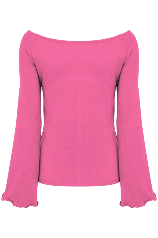 LAURA z długimi rękawami Shocking Pink tył.jpg
