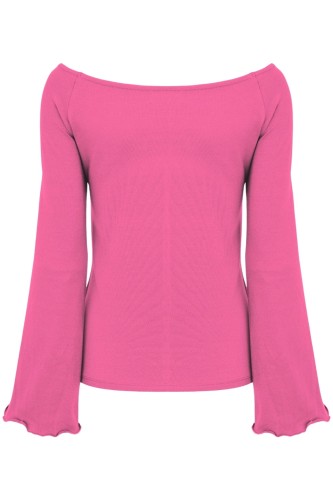 LAURA z długimi rękawami Shocking Pink tył.jpg