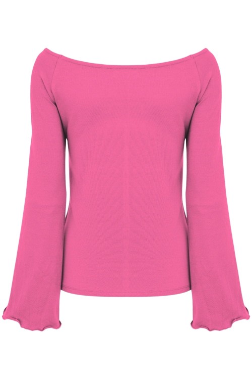 LAURA z długimi rękawami Shocking Pink tył.jpg