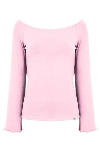 LAURA z długimi rękawami Parfait Pink przód.jpg