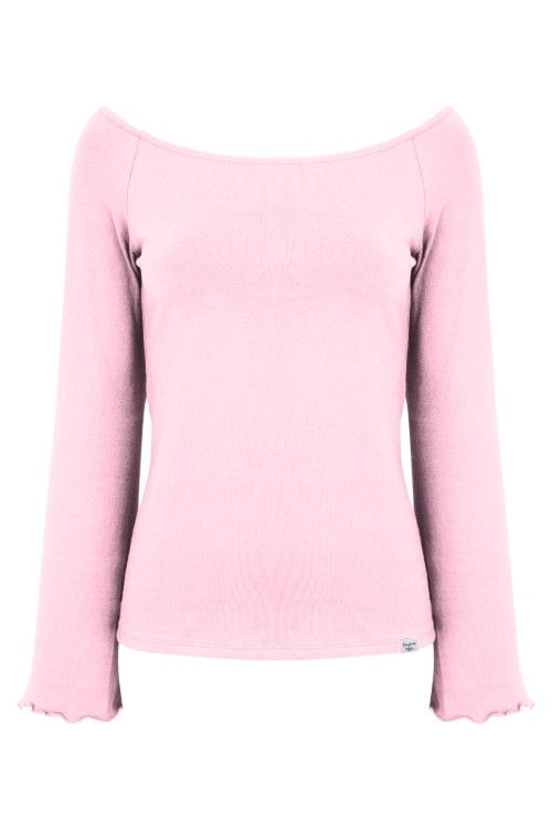 LAURA z długimi rękawami Parfait Pink przód.jpg