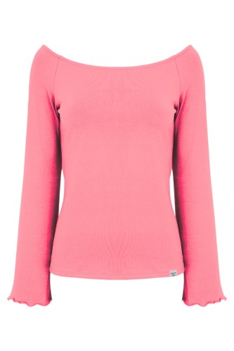 LAURA z długimi rękawami Geranium Pink przód.jpg