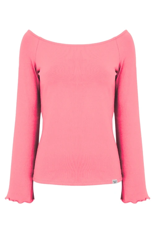 LAURA z długimi rękawami Geranium Pink przód.jpg