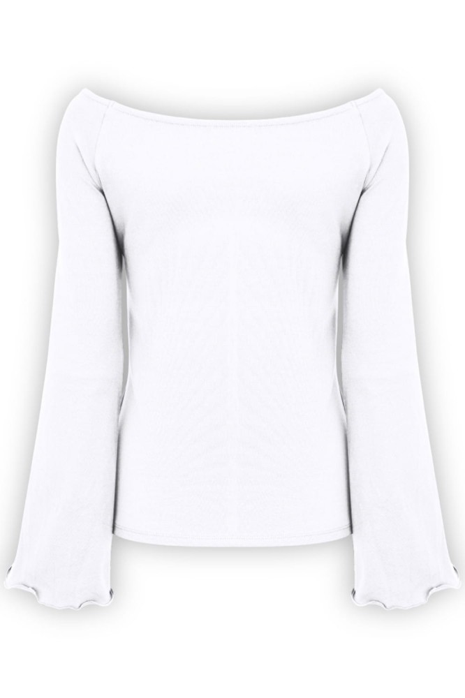 LAURA z długimi rękawami Brilliant White tył.jpg