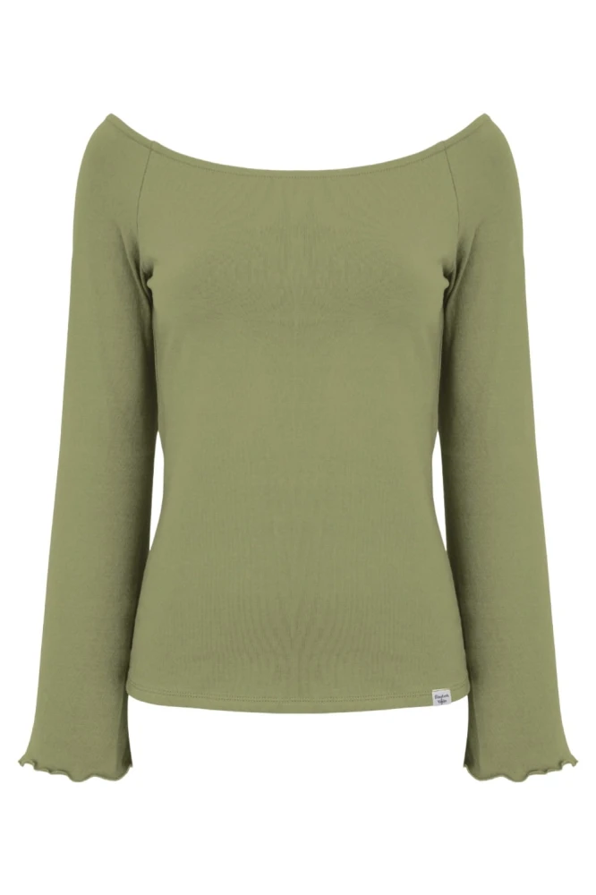 LAURA z długimi rękawami Oil Green przód.jpg