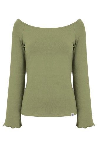 LAURA z długimi rękawami Oil Green przód.jpg