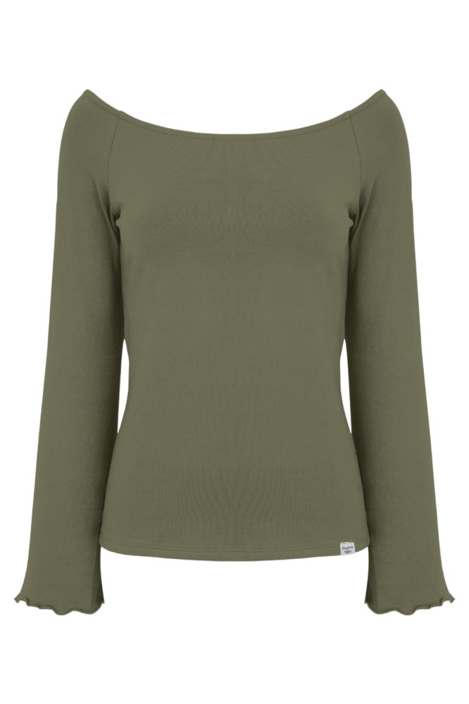 LAURA z długimi rękawami Dusty Olive przód.jpg