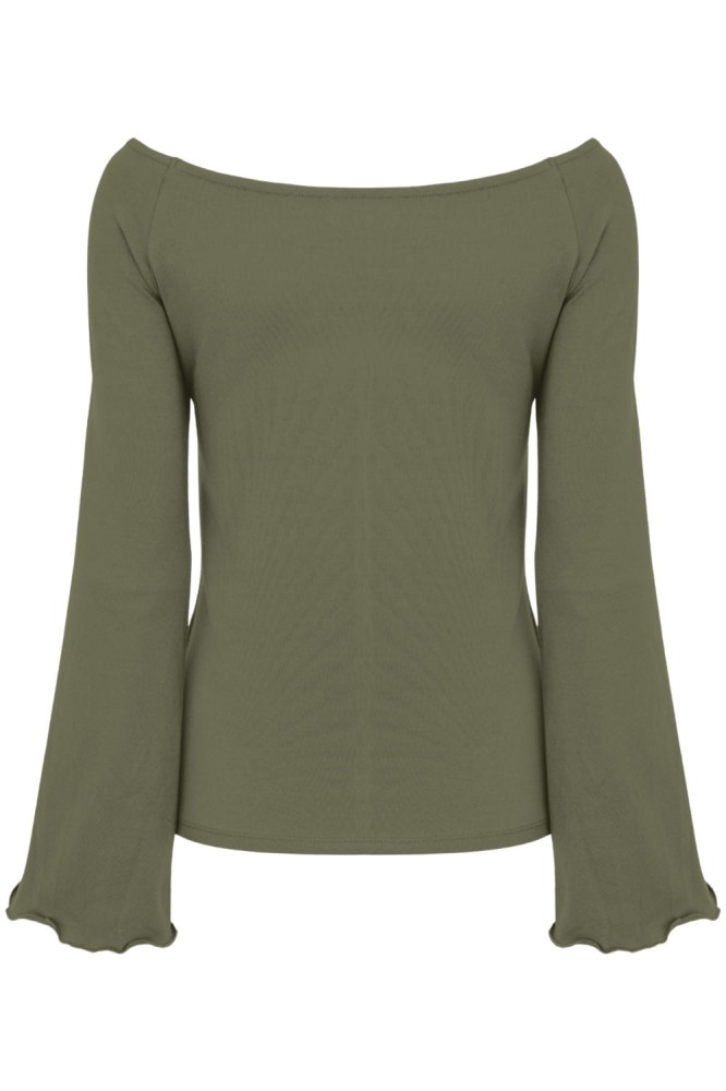 LAURA z długimi rękawami Dusty Olive tył.jpg