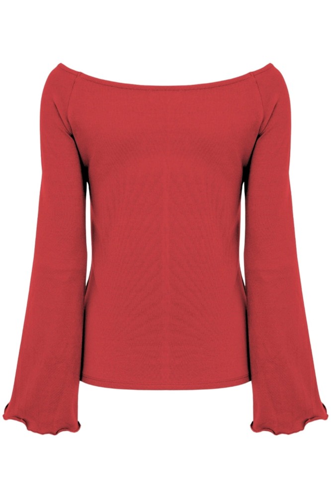 LAURA z długimi rękawami Ribbon Red tył.jpg