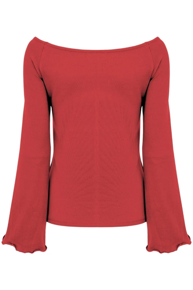 LAURA z długimi rękawami Ribbon Red tył.jpg