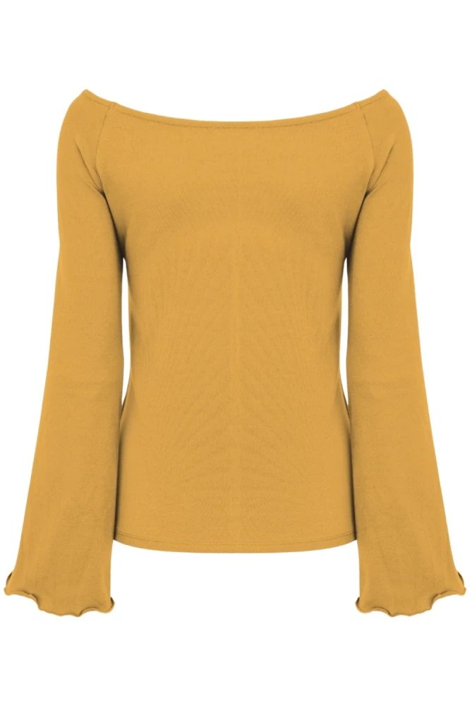 LAURA z długimi rękawami Bright Gold tył.jpg