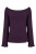 LAURA z długimi rękawami Plum Purple przód.jpg