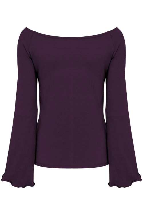 LAURA z długimi rękawami Plum Purple tył.jpg