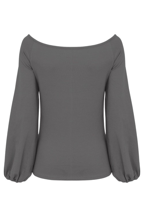 MORELLA z długimi rękawami Charcoal Gray tył.jpg