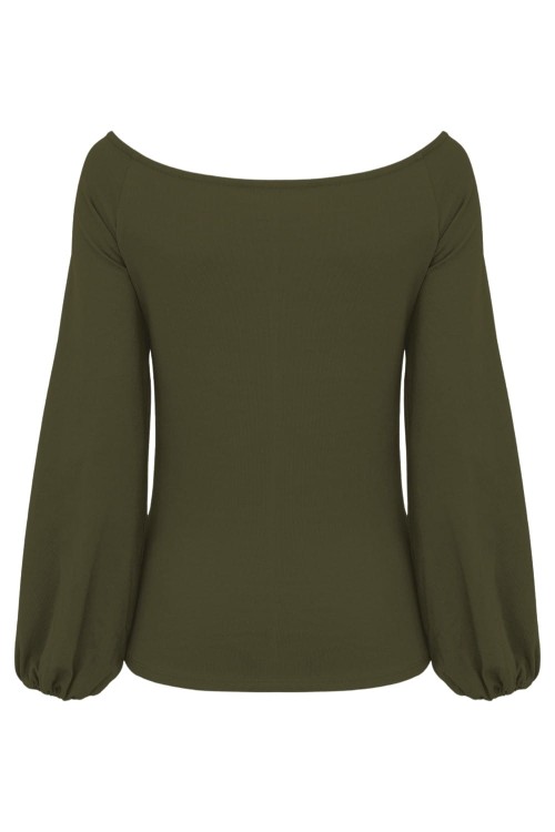 MORELLA z długimi rękawami Olive Night tył.jpg