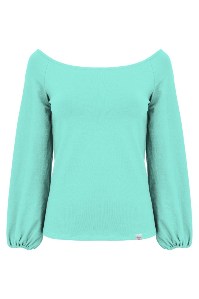 MORELLA z długimi rękawami Blue Turquoise przód.jpg