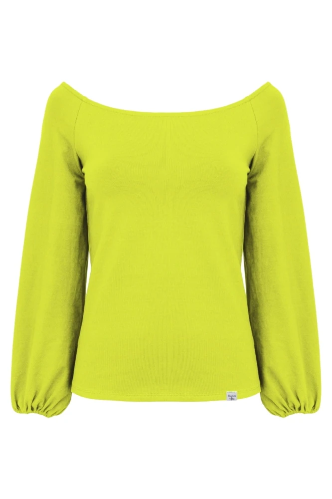 MORELLA z długimi rękawami Bright Chartreuse przód.jpg