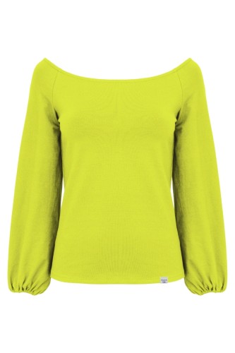 MORELLA z długimi rękawami Bright Chartreuse przód.jpg