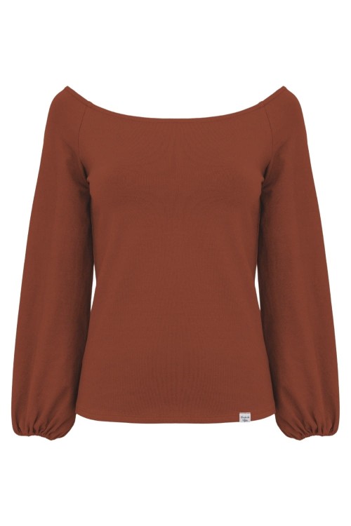 MORELLA z długimi rękawami Burnt Henna przód.jpg