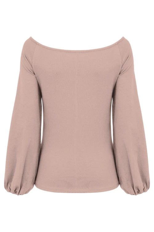 MORELLA z długimi rękawami Warm Taupe tył.jpg