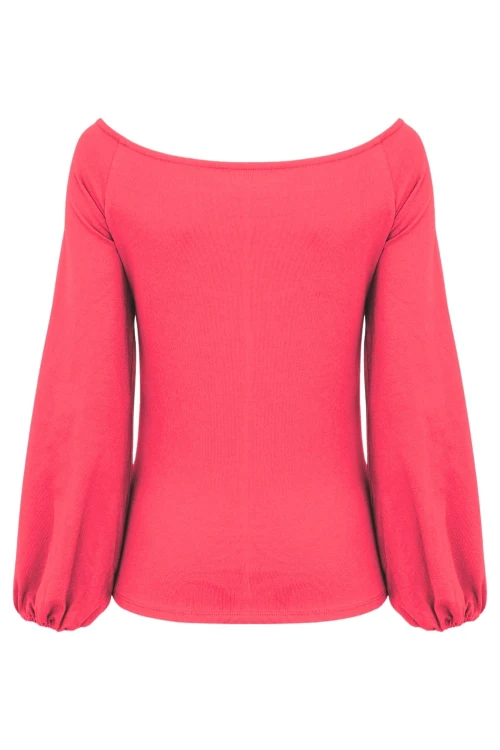 MORELLA z długimi rękawami Rouge Red tył.jpg