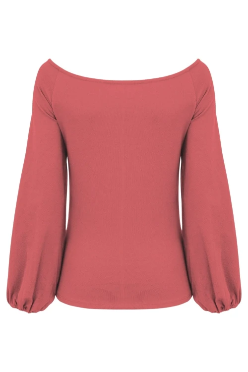 MORELLA z długimi rękawami Garnet Rose tył.jpg