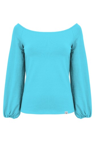 MORELLA z długimi rękawami Cyan Blue przód.jpg