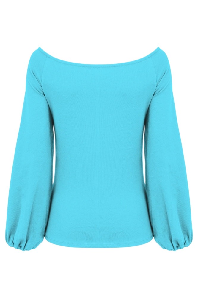MORELLA z długimi rękawami Cyan Blue tył.jpg