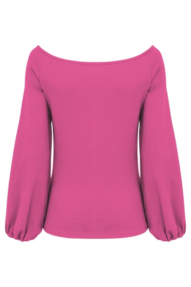 MORELLA z długimi rękawami Fuchsia Rose tył.jpg