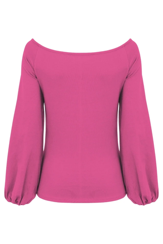 MORELLA z długimi rękawami Fuchsia Rose tył.jpg