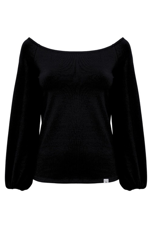 MORELLA z długimi rękawami Black przód.jpg