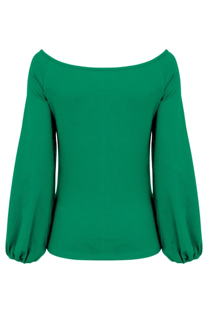 MORELLA z długimi rękawami Deep Green tył.jpg