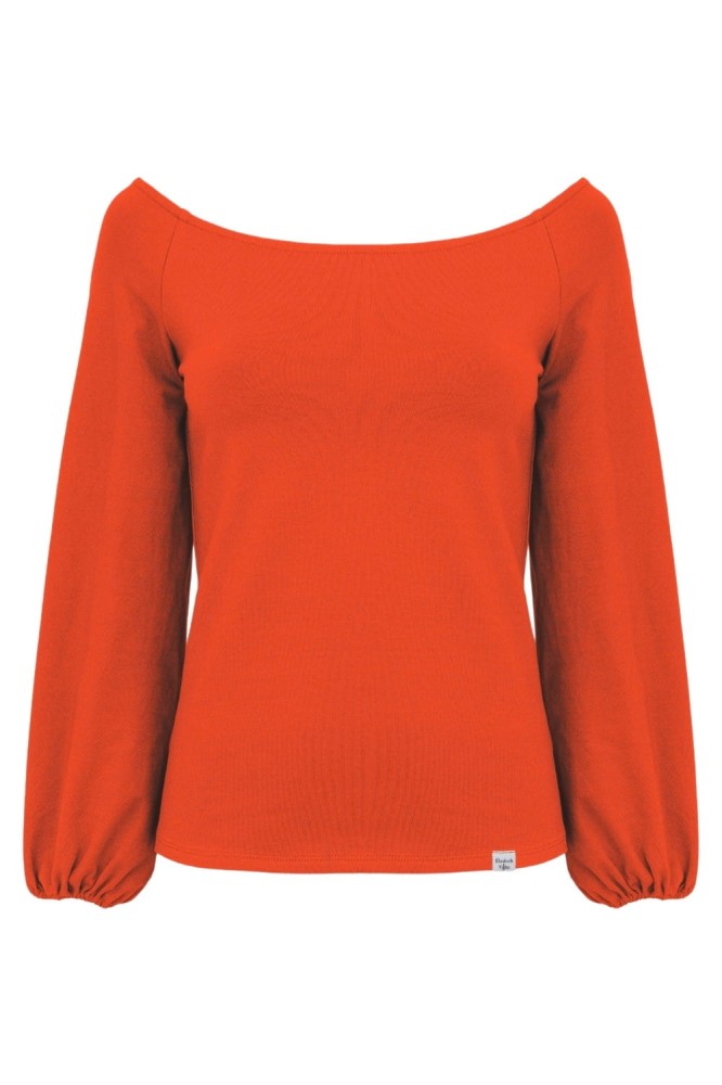 MORELLA z długimi rękawami Mandarin Red przód.jpg