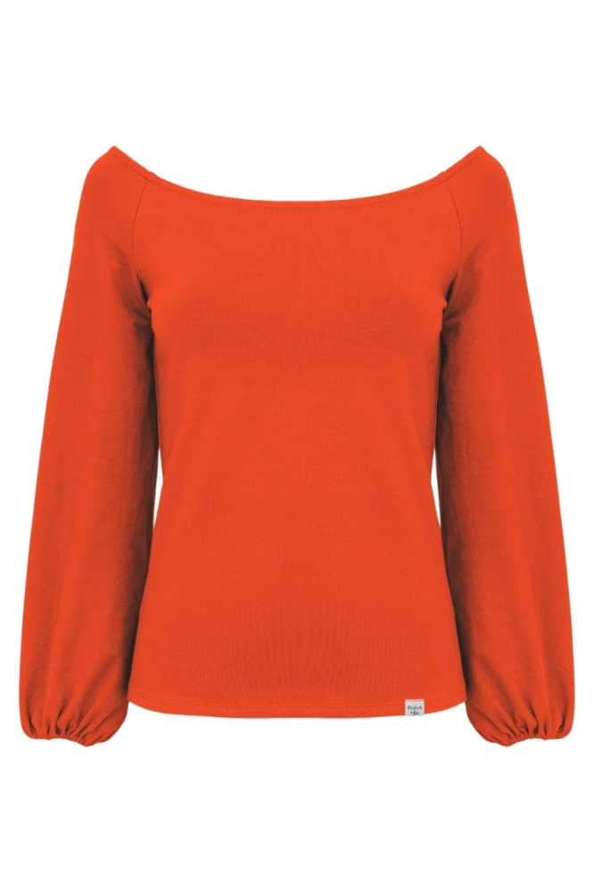 MORELLA z długimi rękawami Mandarin Red przód.jpg