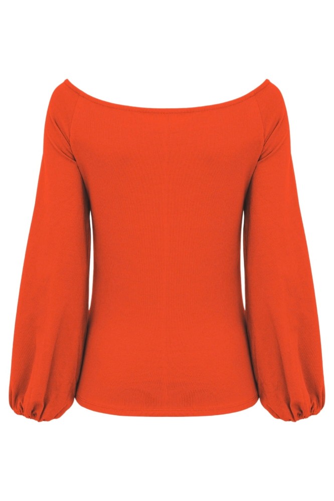 MORELLA z długimi rękawami Mandarin Red tył.jpg