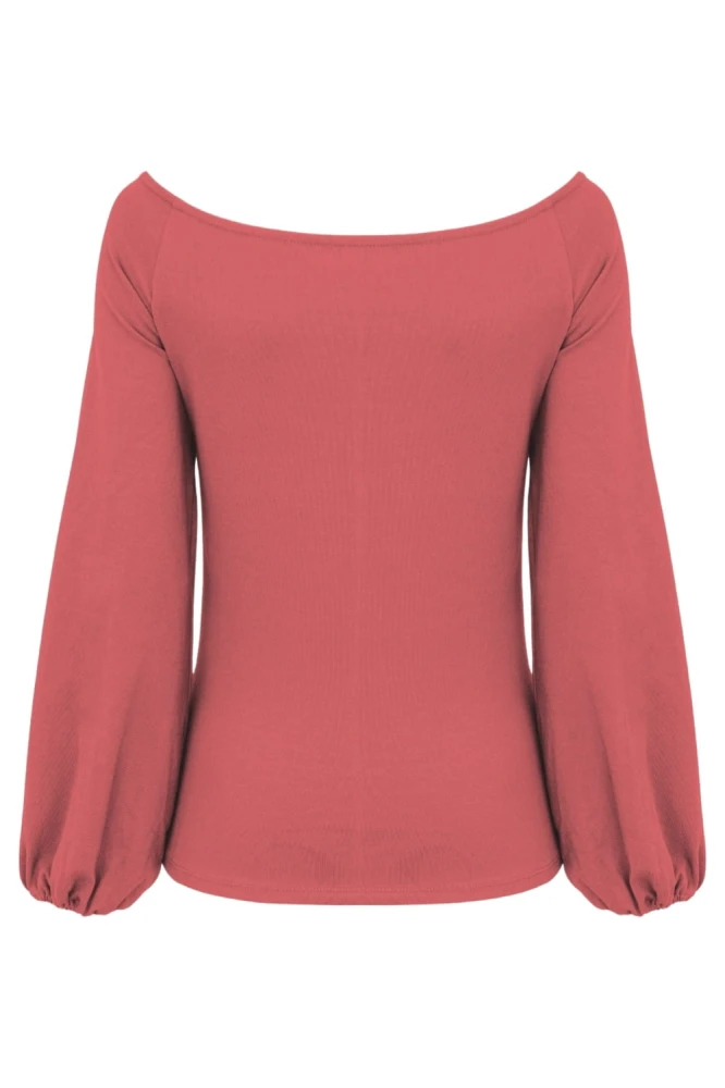 MORELLA z długimi rękawami Garnet Rose tył.jpg