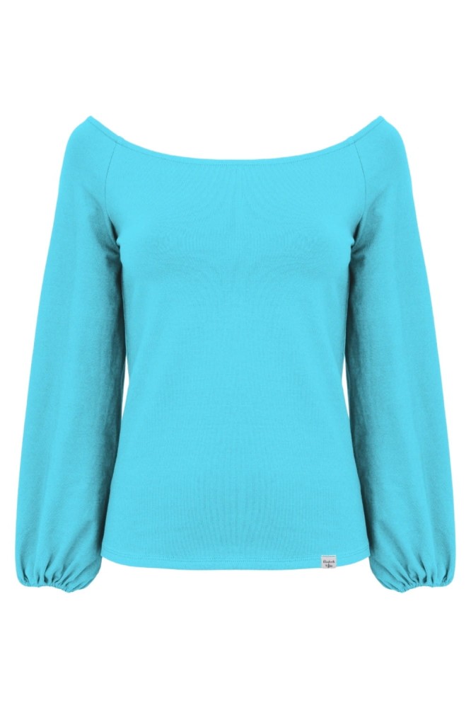MORELLA z długimi rękawami Cyan Blue przód.jpg
