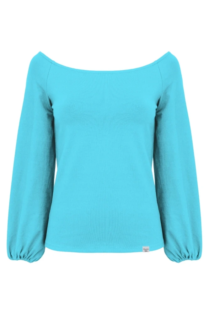 MORELLA z długimi rękawami Cyan Blue przód.jpg