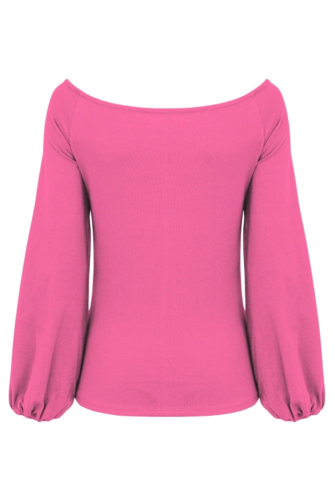 MORELLA z długimi rękawami Shocking Pink tył.jpg