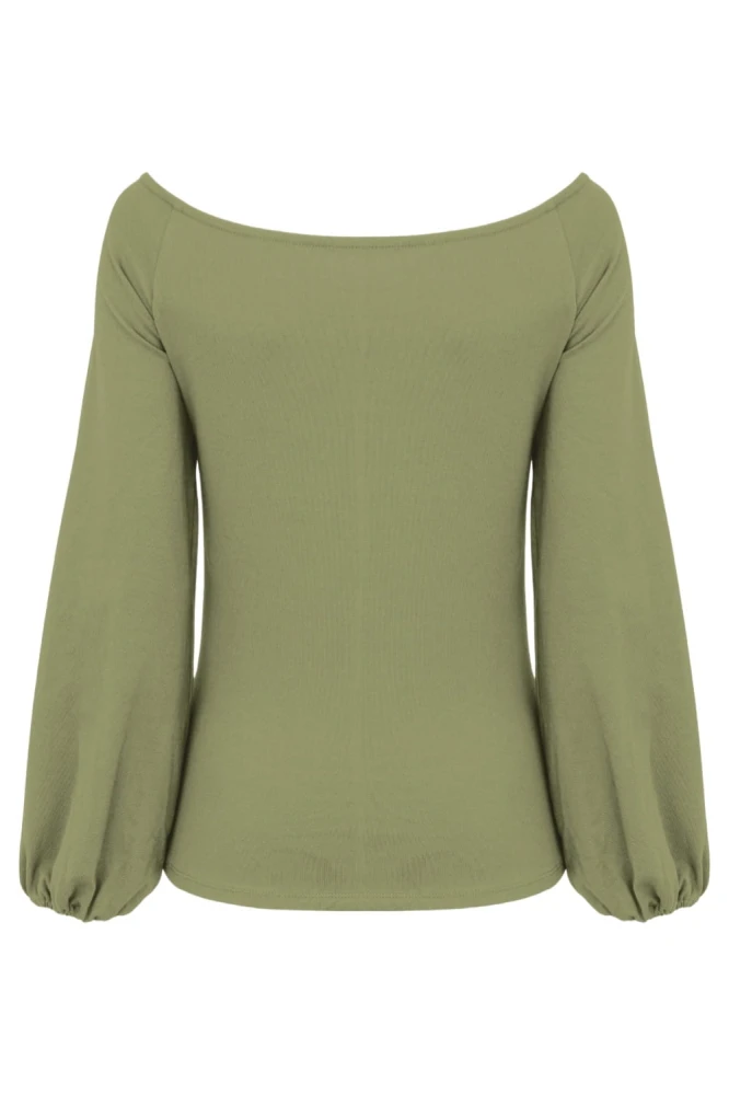 MORELLA z długimi rękawami Oil Green tył.jpg