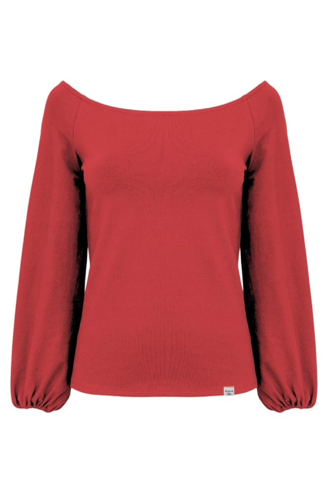 MORELLA z długimi rękawami Ribbon Red przód.jpg
