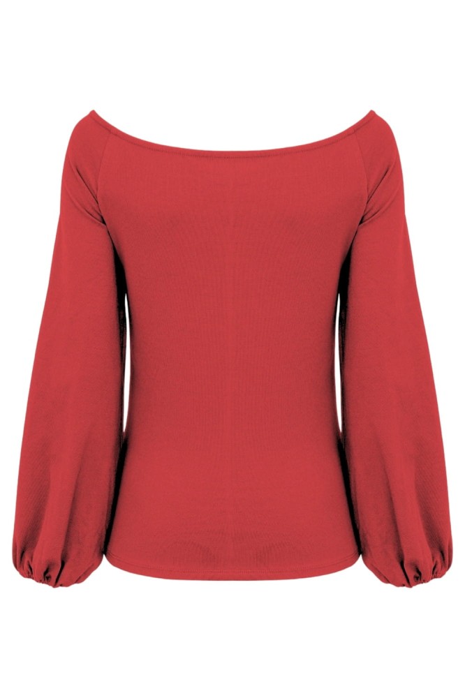 MORELLA z długimi rękawami Ribbon Red tył.jpg