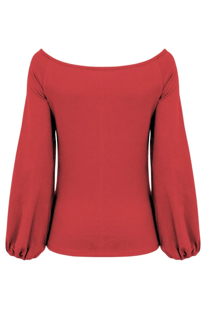 MORELLA z długimi rękawami Ribbon Red tył.jpg