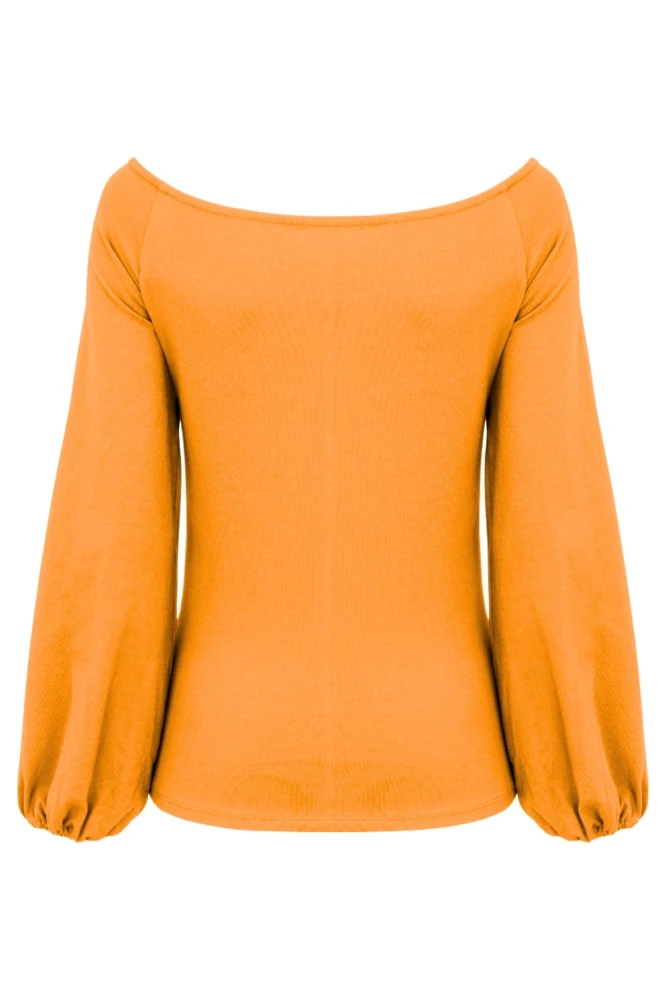 MORELLA z długimi rękawami Blazing Orange tył.jpg