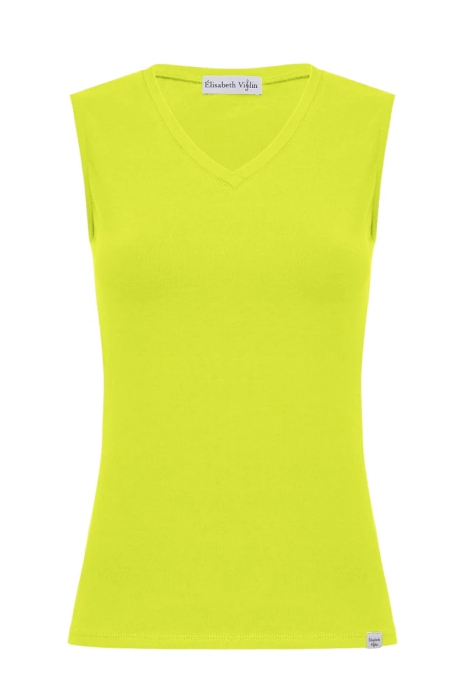 VERA bez rękawków Bright Chartreuse przód.jpg