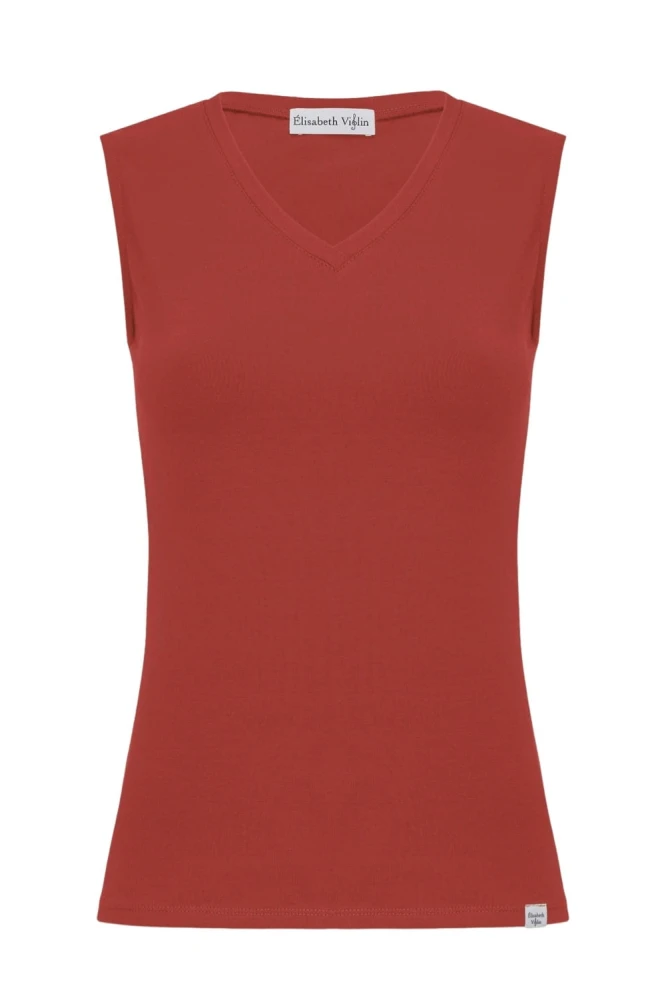 VERA bez rękawków Brick Red przód.jpg